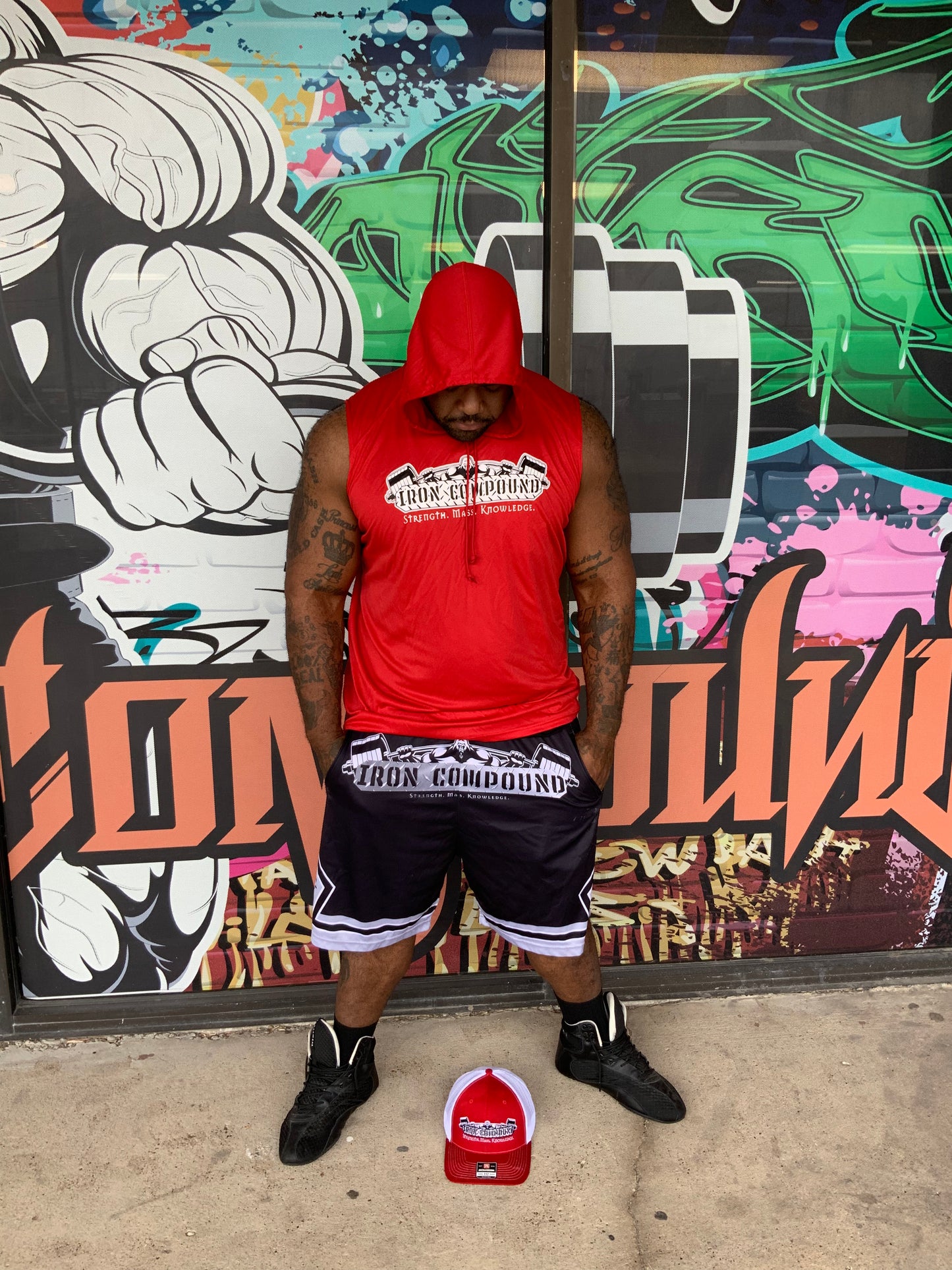 IC OG logo sleeveless hoodie